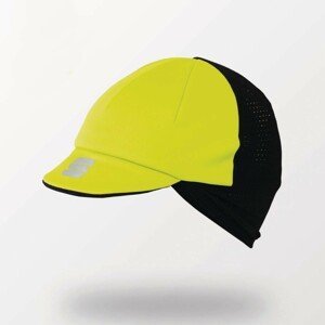 SPORTFUL Cyklistická čiapka - HELMET LINER - čierna/žltá UNI