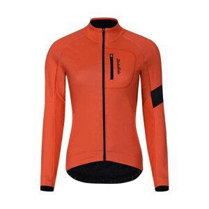 HOLOKOLO Cyklistická zateplená bunda - 2in1 WINTER LADY - ružová/oranžová 2XL