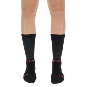 UYN Cyklistické ponožky klasické - AERO WINTER LADY - ružová/čierna 35-36