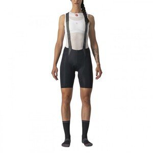 CASTELLI Cyklistické nohavice krátke s trakmi - FREE AERO RC LADY - čierna M