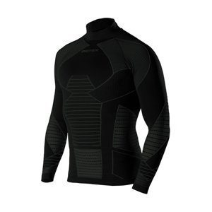 BIOTEX Cyklistické tričko s dlhým rukávom - ICEBREAK - šedá/čierna XL-2XL