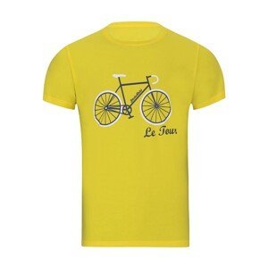 NU. BY HOLOKOLO Cyklistické tričko s krátkym rukávom - LE TOUR LEMON II. - žltá 3XL