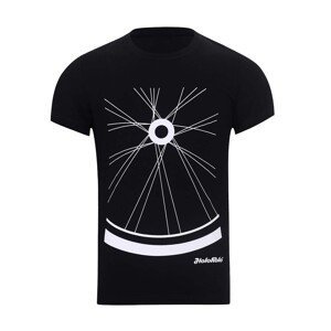 NU. BY HOLOKOLO Cyklistické tričko s krátkym rukávom - RIDE THIS WAY II. - čierna 3XL