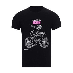 NU. BY HOLOKOLO Cyklistické tričko s krátkym rukávom - ICON LADY  - čierna 2XL