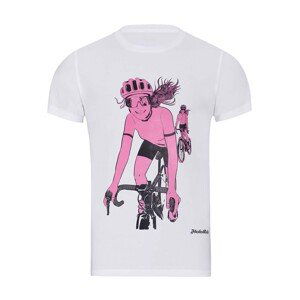 NU. BY HOLOKOLO Cyklistické tričko s krátkym rukávom - WIND LADY - biela M