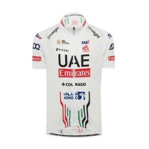 PISSEI Cyklistický dres s krátkym rukávom - UAE TEAM EMIRATES 2024 KIDS - čierna/biela/červená
