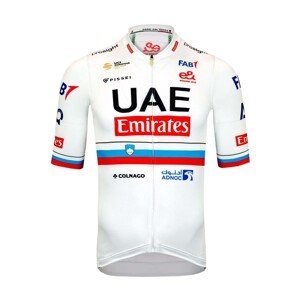 PISSEI Cyklistický dres s krátkym rukávom - UAE TEAM EMIRATES SLOVENIAN 2024 - červená/biela M