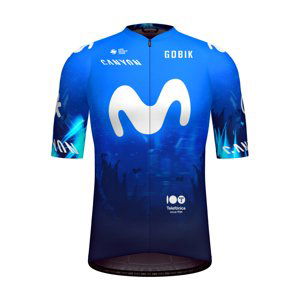 GOBIK Cyklistický dres s krátkym rukávom - ODYSSEY MOVISTAR TEAM 2024 - modrá/biela