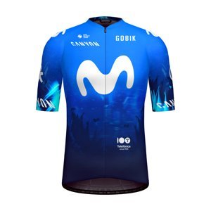 GOBIK Cyklistický dres s krátkym rukávom - ODYSSEY MOVISTAR TEAM 2024 - modrá/biela S