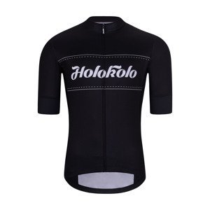 HOLOKOLO Cyklistický dres s krátkym rukávom - GEAR UP - čierna M