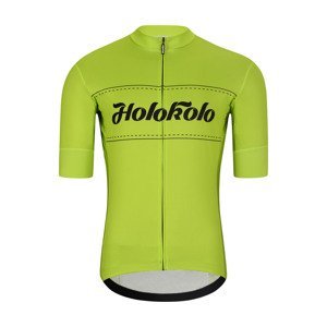 HOLOKOLO Cyklistický dres s krátkym rukávom - GEAR UP - žltá L