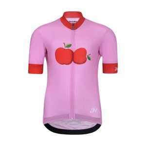 HOLOKOLO Cyklistický dres s krátkym rukávom - FRUIT - ružová M-145cm