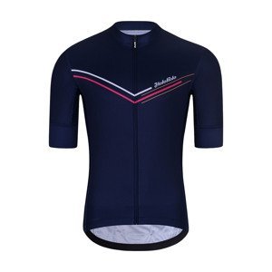 HOLOKOLO Cyklistický dres s krátkym rukávom - LEVEL UP - modrá 3XL