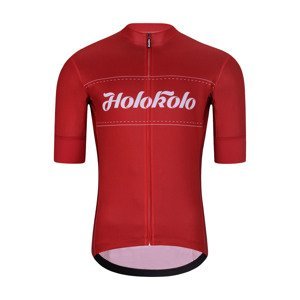 HOLOKOLO Cyklistický dres s krátkym rukávom - GEAR UP - červená S