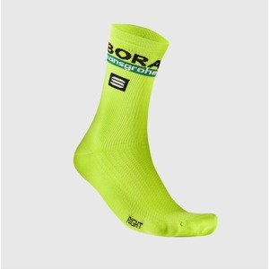 SPORTFUL Cyklistické ponožky klasické - BORA 2024 - žltá S-M
