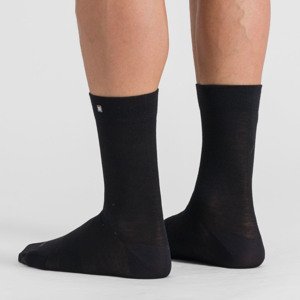 SPORTFUL Cyklistické ponožky klasické - MATCHY WOOL - čierna M-L