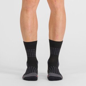 SPORTFUL Cyklistické ponožky klasické - APEX - čierna/šedá 2XL