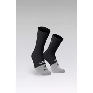 GOBIK Cyklistické ponožky klasické - LIGHTWEIGHT 2.0 - čierna/šedá