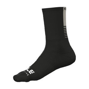 ALÉ Cyklistické ponožky klasické - LIGHT - čierna/šedá