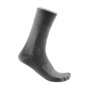 CASTELLI Cyklistické ponožky klasické - PREMIO - šedá S-M