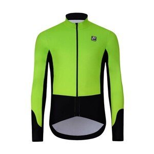 HOLOKOLO Cyklistická zateplená bunda - CLASSIC - čierna/žltá