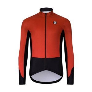 HOLOKOLO Cyklistická zateplená bunda - CLASSIC - červená/čierna 2XL