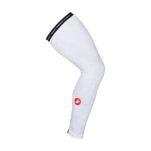 CASTELLI Cyklistické návleky na nohy - UPF 50+ LIGHT - biela M