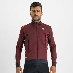 SPORTFUL Cyklistická zateplená bunda - FIANDRE WARM - bordová XL