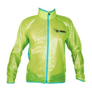 HAVEN Cyklistická vodeodolná pláštenka - RAINSHIELD - zelená/modrá 2XL