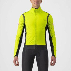 CASTELLI Cyklistická zateplená bunda - ALPHA RoS 2 - žltá XL