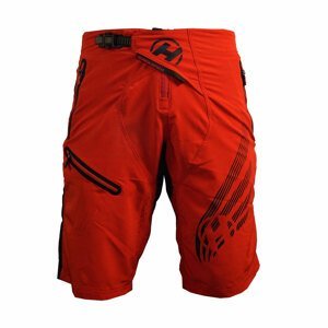 HAVEN Cyklistické nohavice krátke bez trakov - ENERGIZER - červená XL