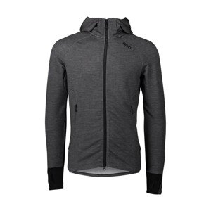 POC Cyklistická mikina - MERINO ZIP HOOD - šedá M