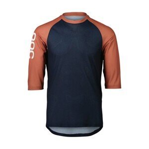 POC Cyklistický dres s krátkym rukávom - MTB PURE 3/4 - modrá/oranžová S