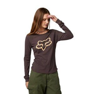 FOX Cyklistické tričko s dlhým rukávom - BOUNDARY LADY - fialová M