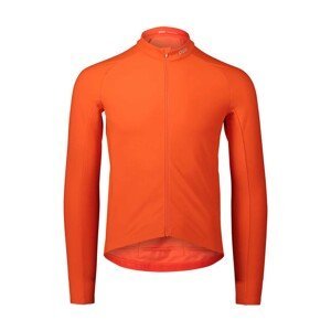POC Cyklistický dres s dlhým rukávom zimný - RADIANT - oranžová 2XL
