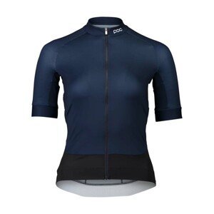 POC Cyklistický dres s krátkym rukávom - ESSENTIAL ROAD LADY - čierna/modrá S