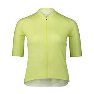 POC Cyklistický dres s krátkym rukávom - PRISTINE PRINT LADY - žltá