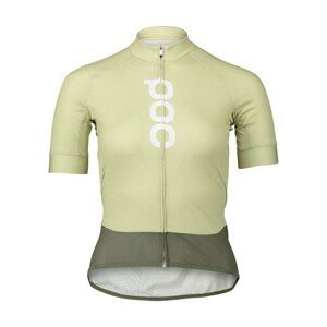POC Cyklistický dres s krátkym rukávom - ESSENTIAL ROAD LADY - svetlo zelená/zelená XL