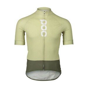 POC Cyklistický dres s krátkym rukávom - ESSENTIAL ROAD LOGO - zelená/svetlo zelená M