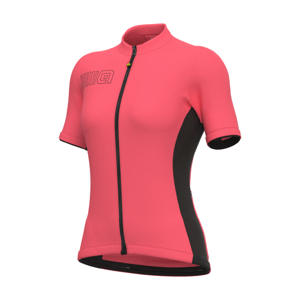 ALÉ Cyklistický dres s krátkym rukávom - SOLID COLOR BLOCK - ružová L