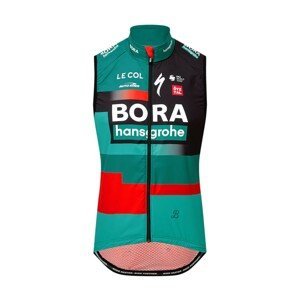 LE COL Cyklistická vesta - BORA HANSGROHE 2023 REPLICA SPORT - čierna/červená/zelená 2XL