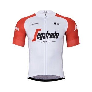 BONAVELO Cyklistický dres s krátkym rukávom - TREK 2023 - biela/čierna/červená