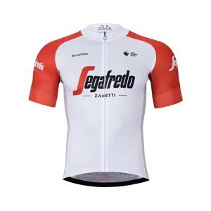BONAVELO Cyklistický dres s krátkym rukávom - TREK 2023 - biela/červená/čierna 5XL