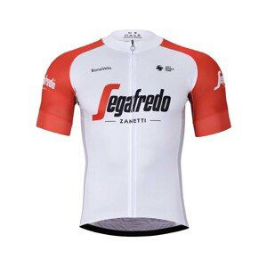 BONAVELO Cyklistický dres s krátkym rukávom - TREK 2023 - čierna/biela/červená L