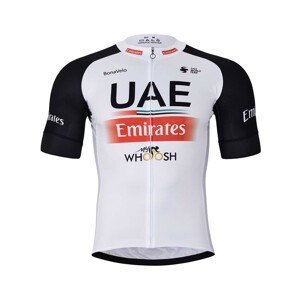 BONAVELO Cyklistický dres s krátkym rukávom - UAE 2023 - biela/červená/čierna M