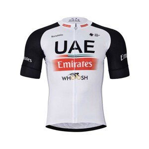 BONAVELO Cyklistický dres s krátkym rukávom - UAE 2023 - biela/čierna/červená 3XL