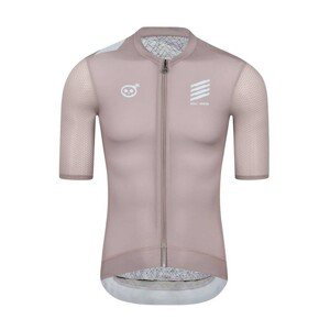 MONTON Cyklistický dres s krátkym rukávom - SKULL III - ružová/biela S
