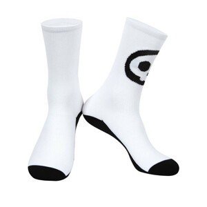 MONTON Cyklistické ponožky klasické - SKULL LADY - čierna/biela UNI