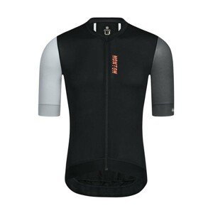 MONTON Cyklistický dres s krátkym rukávom - TRAVELER EVO - šedá/čierna/biela XL