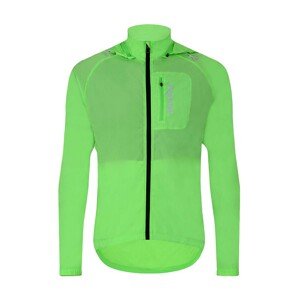 HOLOKOLO Cyklistická vetruodolná bunda - WIND/RAIN - zelená 3XL